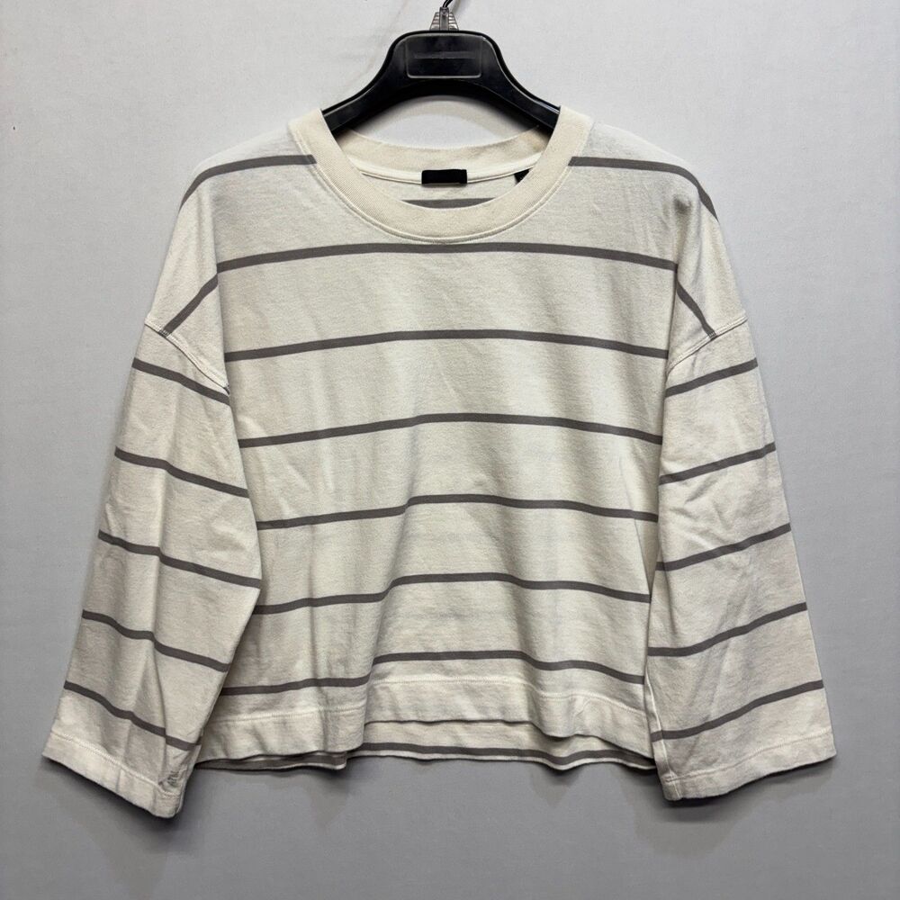 ATM Anthony Thomas Melillo Women Sweatshirt Top Size Large Stripes D112 -5